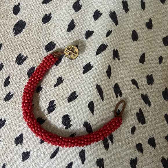 Red Tory Burch Bead Bracelet - Picture 3 of 6